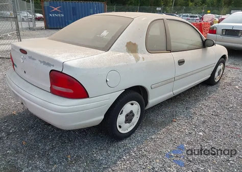 1996 Plymouth Neon Highline из США, поврежденный, VIN 1P3ES42C7TD505058